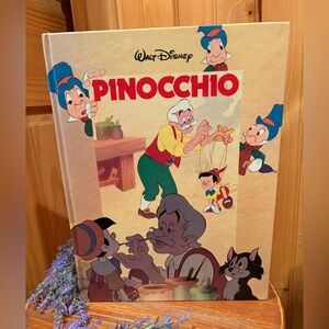 Walt Disney Pinocchio Book 1988 "The Disney Animated Series" vintage